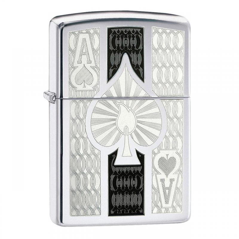 Zippo Ace High Polish | Chrome