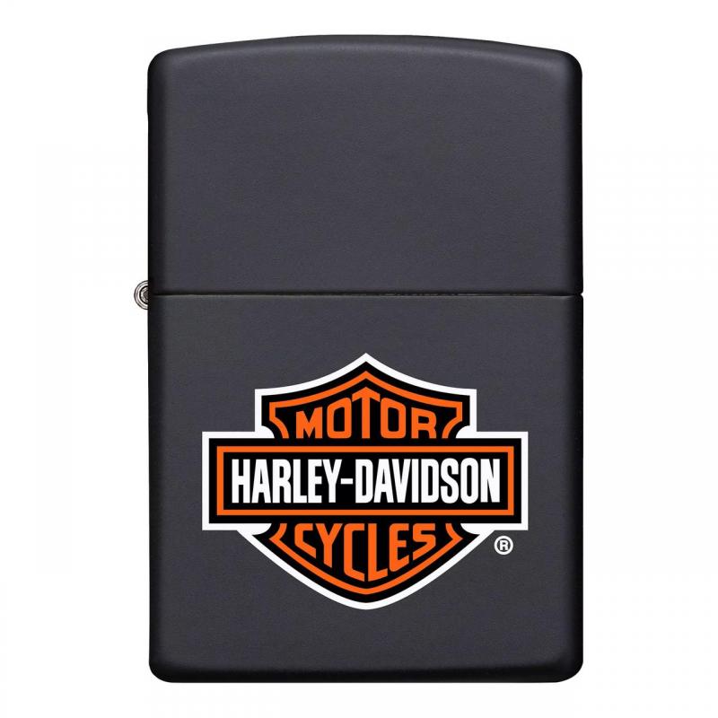 Zippo Harley Davidson Logo | Black Matte
