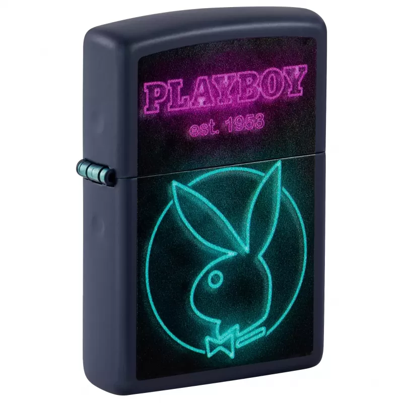Zippo Playboy Neon Design | Black Matte