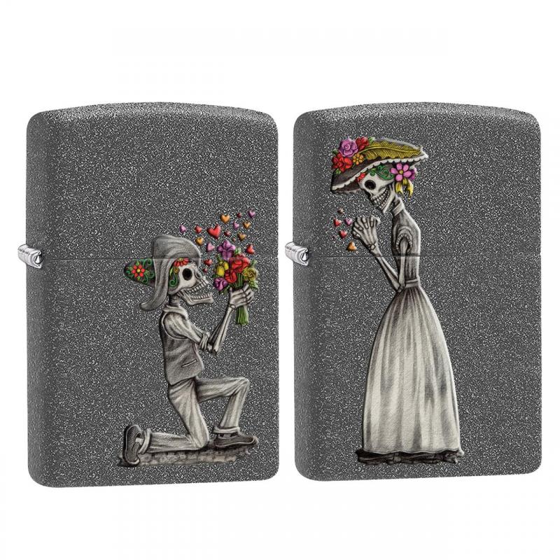 Zippo Gift Set Iron Stone Couple Lighter | 2 Piece