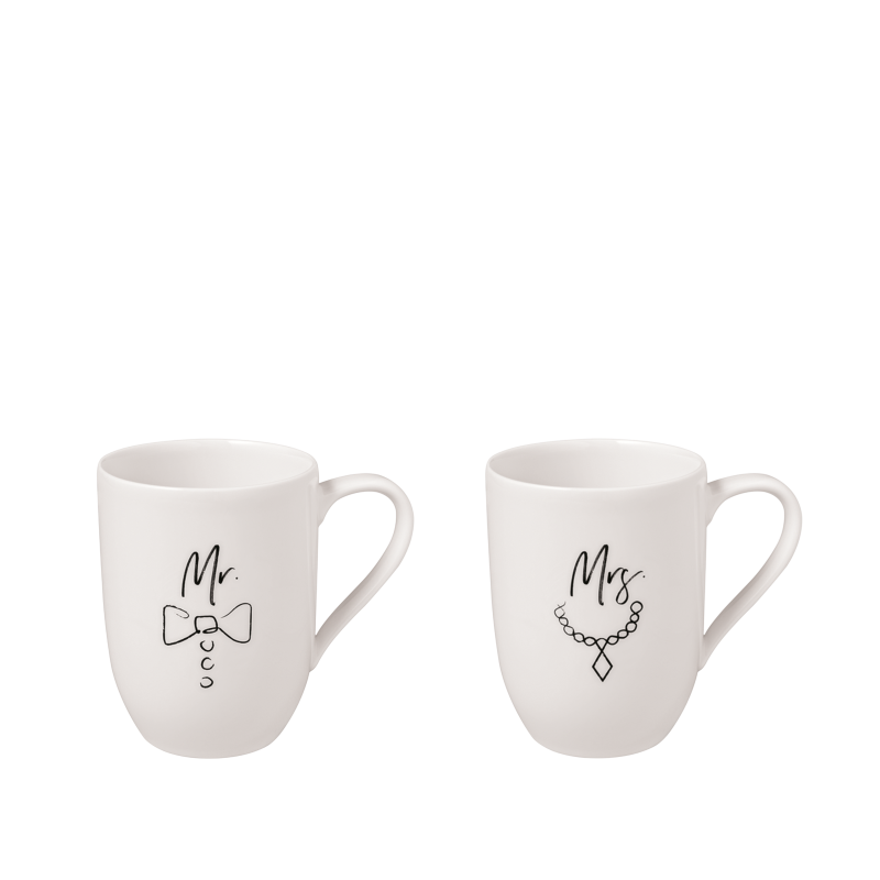 Villeroy and Boch Statement Mug 290ml 2 Piece | Mr & Mrs