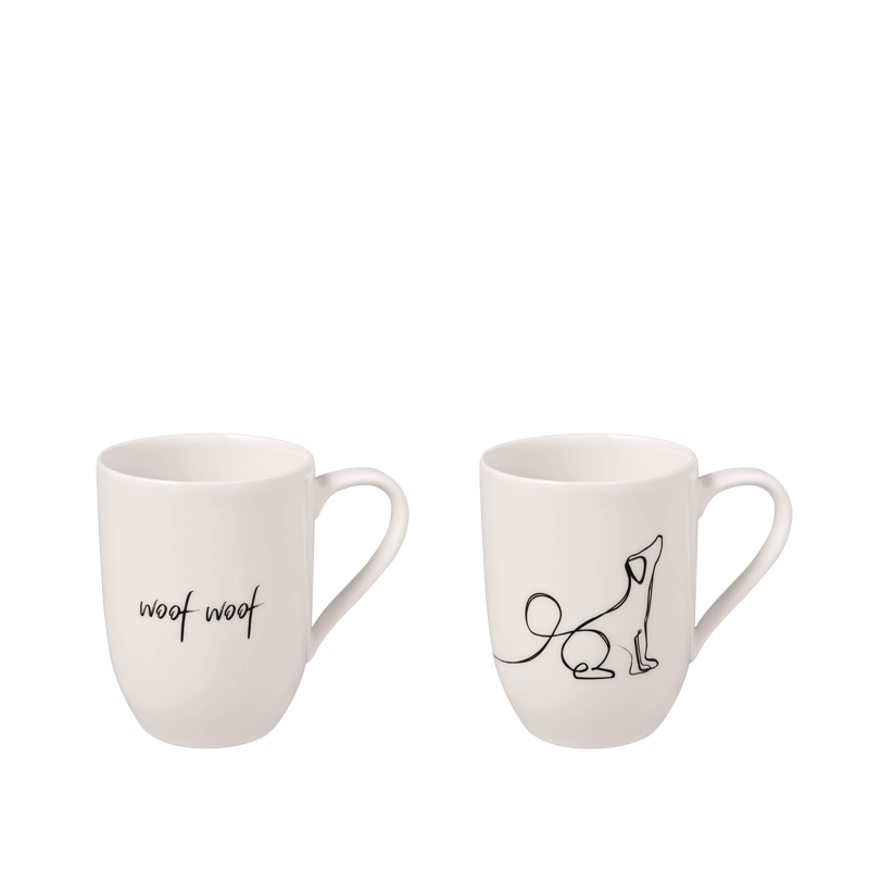 Villeroy and Boch Statement Mug 290ml 2 Piece | Dog