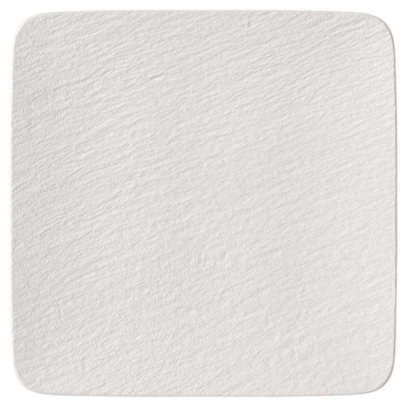 Villeroy and Boch Manufacture Rock Blanc Gourmet Plate | 32.1x32.1cm