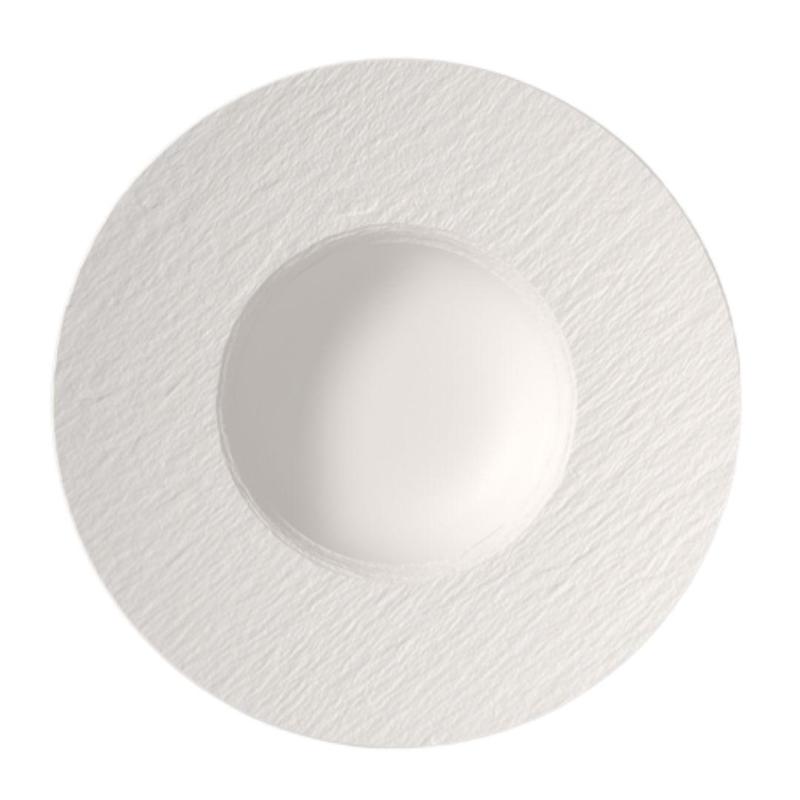 Villeroy and Boch Manufacture Rock Blanc Pasta Plate | 28cm