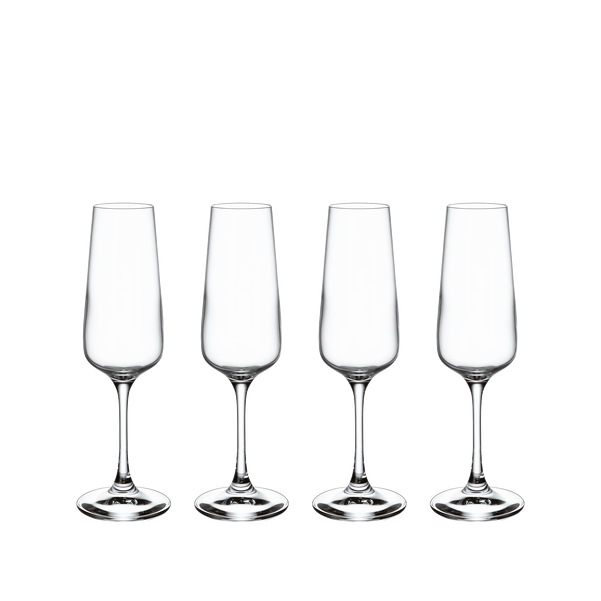 Villeroy and Boch Ovid Sparkling Wine/Champagne Glass 120ml | 4 Piece
