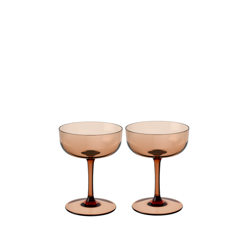 Villeroy and Boch Like Clay Champagne Coupe/Dessert Bowl 120ml | 2 Piece