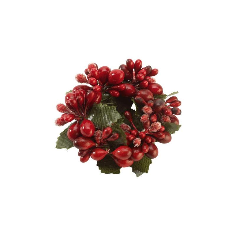 Villeroy and Boch Christmas Winter Collage Napkin Ring | Red Berries