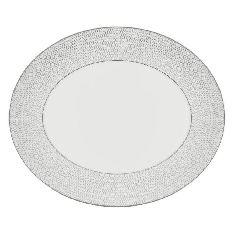 Wedgwood Gio Platinum Oval Platter | 33cm