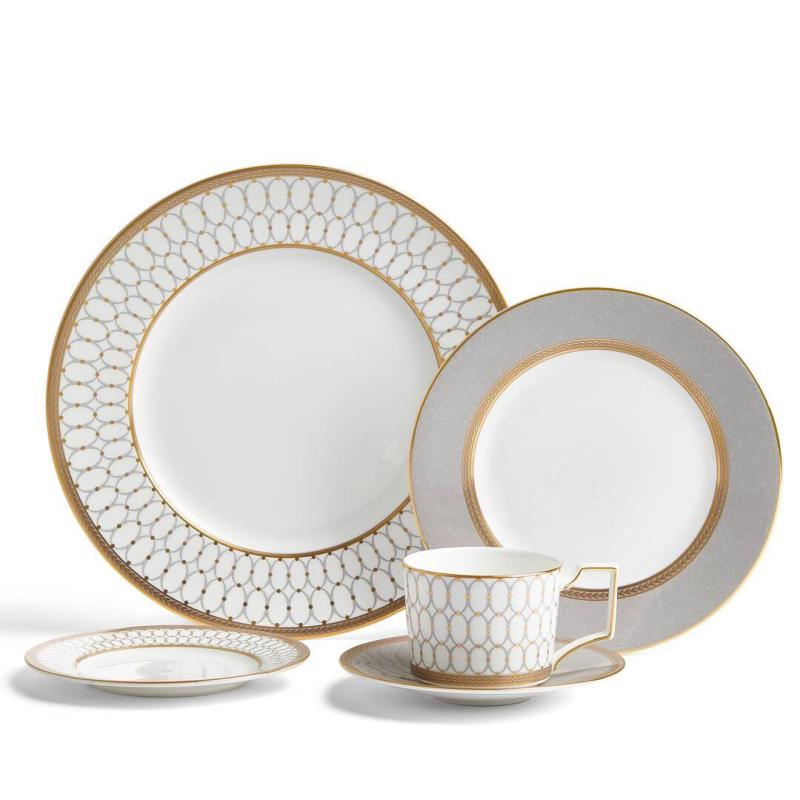 Wedgwood Renaissance Grey Dinnerware Set | 5 Pieces