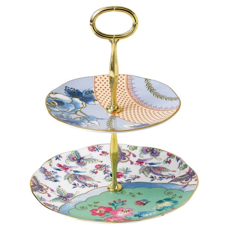 Wedgwood Butterfly Bloom Cake Stand | 2 Tier