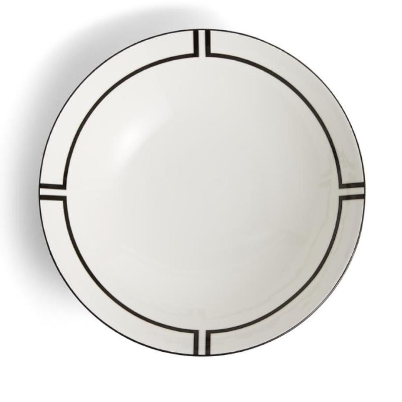 Wedgwood Vera Wang Luxe Graphite Round Serving Bowl | 28.5cm