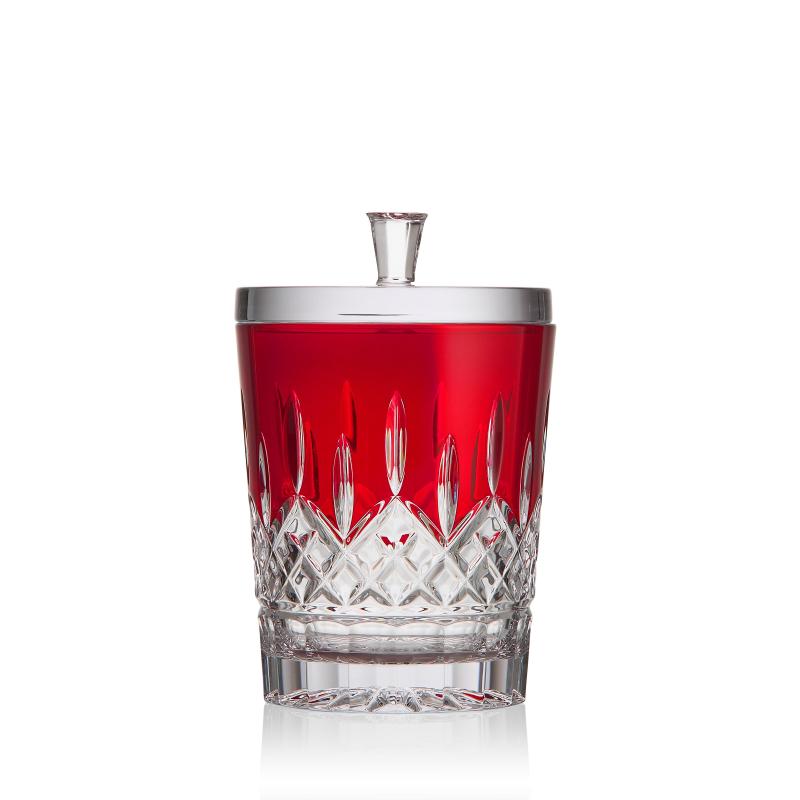 Waterford Lismore Red Biscuit Barrel | 19cm