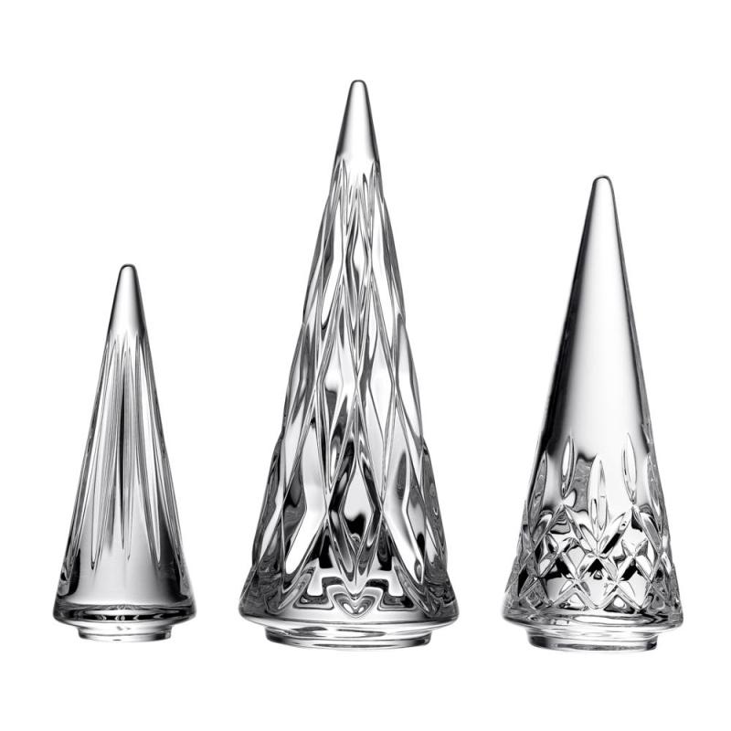 Waterford Lismore Crystal Ornament 3 Piece | Standing Tree