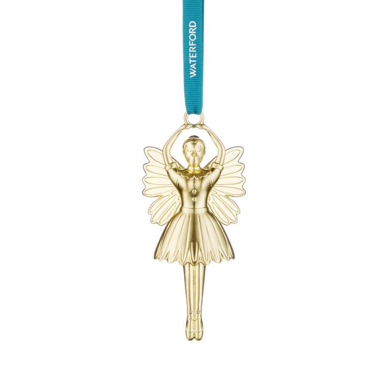 Waterford Golden Metal Ornament | Fairy