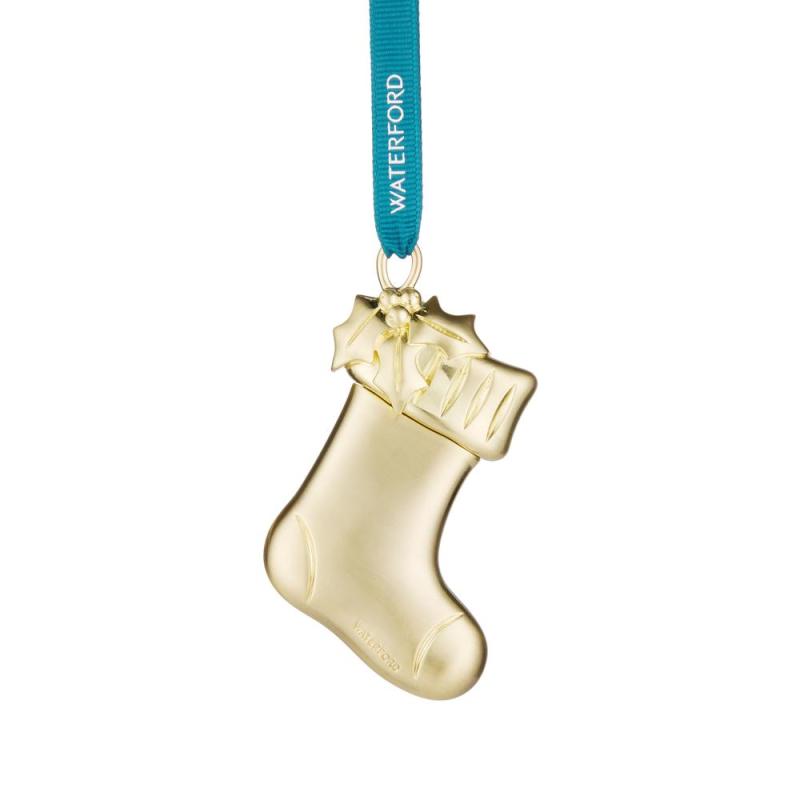 Waterford Golden Metal Ornament | Stocking