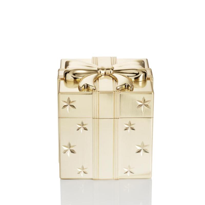 Waterford Golden Metal Ornament | Present Box