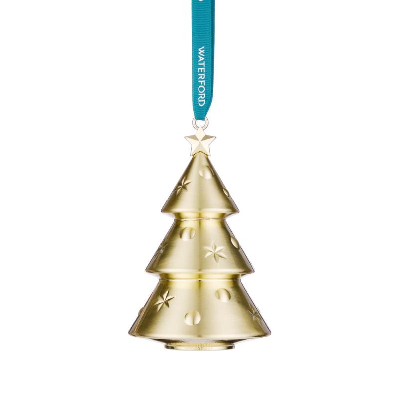 Waterford Golden Metal Ornament | Tree