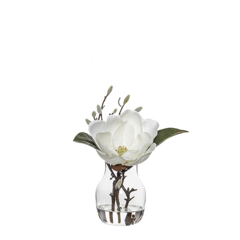 Society Home Magnolia Bud Spray-Adina Vase