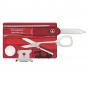 Victorinox Swiss Army Knife Cyber Lite LED Light Swisscard Red | 13 Functions