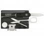 Victorinox Swiss Army Knife Cyber Lite LED Light Swisscard Black | 13 Functions