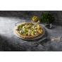 Davis & Waddell Round Pizza Stone with Rack and Cutter 3pc set
