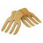 Davis & Waddell Bamboo Salad Hands Set/2 Natural 17x9.5x1.5cm