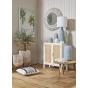 Amalfi Bronte Table Lamp 31x31x80.5cm | Blue Wash/Ivory 