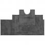 Bambury Microplush Contour Mat 50 x 50cm Pewter