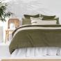 Bambury Sloane Cushion 30x60cm | Olive