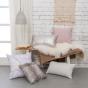 Bambury Marble Cushion Filled 50 x 50cm | Lilac