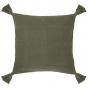Bambury Percy Cushion 45 x 45cm | Moss