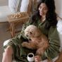 Bambury Cordy Blanket Hoodie | Olive