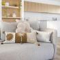 Bambury Flower Cushion 45cm | Shell