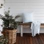 Bambury Gingham Throw 130x180cm | Sky