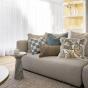 Bambury Remy Square Cushion 50x50cm | Steel Blue