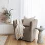 Bambury Stewart Square Cushion 50x50cm | Papaya
