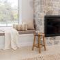 Bambury Walker Square Cushion 45x45cm | Ivory