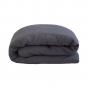 Bambury Double Linen Quilt Cover Set | Charcoal