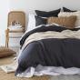 Bambury Double Linen Quilt Cover Set | Charcoal