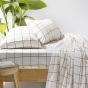 Bambury Carrington Flannelette Sheet Set Ivory | Queen