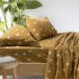 Bambury Cocos Flannelette Sheet Set Tobacco | Single