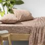 Bambury Marguerite Flannelette Sheet Set Bisque | Single 