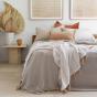 Bambury Double Linen Quilt Cover Set | Pebble