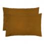 Bambury Standard Temple Organic Cotton Pillowcase Pair Tobacco