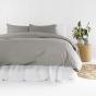 Bambury King Temple Organic Cotton Quilt Cover Set Grey