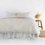 Bambury Super King Temple Organic Cotton Quilt Cover Set Pebble