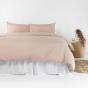 Bambury Double Temple Organic Cotton Quilt Cover Set Rosewater