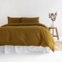 Bambury Double Temple Organic Cotton Quilt Cover Set Tobacco