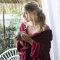 Bambury L/XL Microplush Robe | Merlot
