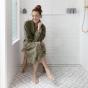 Bambury M/L Microplush Robe Olive